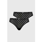 Spodnjice Emporio Armani Underwear črna barva, 162948 4R208 - črna. Spodnjice iz kolekcije Emporio Armani Underwear. Model izdelan iz čipkastega materiala.