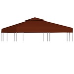 Streha za paviljon 2-delna 310 g/m² 3x3 m terakota