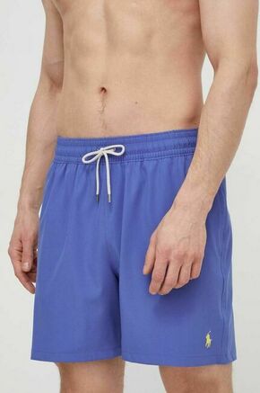 Kopalne kratke hlače Polo Ralph Lauren - modra. Kopalne kratke hlače iz kolekcije Polo Ralph Lauren. Model izdelan iz tanke