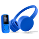 MP3 predvajalnik + zvočnik Bluetooth EN 443857 Musik Pack + slušalke Bluetooth, modra