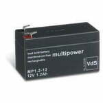 POWERY Svinčev Akumulator (multipower) MP1,2-12 nadomešča FIAMM FG20121A