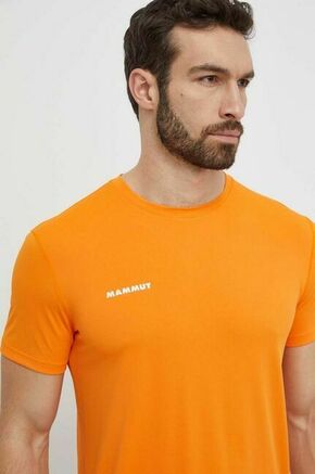 Športna kratka majica Mammut oranžna barva - oranžna. Športna kratka majica iz kolekcije Mammut. Model izdelan iz materiala