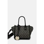 Torbica Emporio Armani črna barva, EW000371 AF11951 - črna. Majhna torbica iz kolekcije Emporio Armani. Model na zapenjanje, izdelan iz sintetičnega materiala.