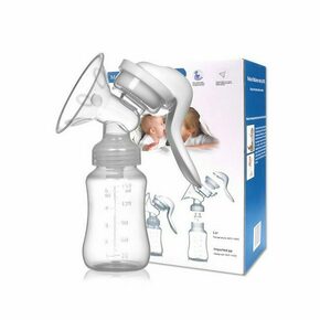 Ročna prsna črpalka in flaška BabyPlanet 2v1 Basic