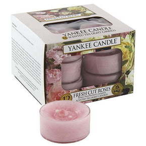 Yankee Candle Aromatične čajne sveče Fresh narezane vrtnice 12 x 9