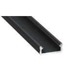 Aluminijasti profil tip d črn 1 m Eko-Light EKPR6398