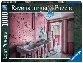 Ravensburger Puzzle Izgubljena mesta: Roza kopalnica 1000 kosov