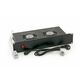 Triton 19" horiz.vent.j.2xVent.-220V/30W termostat.2U črna
