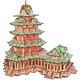 Woodcraft Lesena 3D sestavljanka YueJiang Tower