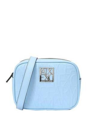 Torbica Armani Exchange črna barva - modra. Majhna torbica iz kolekcije Armani Exchange. Model na zapenjanje
