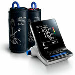 Braun ExactFit 3 manometer za merjenje tlaka na roki, velik in jasen zaslon, dve manšeti