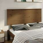 shumee Vzglavje postelje, medeno rjava, 154x6x82,5 cm, borov les