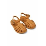 Otroški sandali Liewood Bre rumena barva - rumena. Otroški sandali iz kolekcije Liewood. Model izdelan iz sintetičnega materiala.