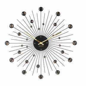 Stenska ura s črnimi kristali Karlsson Sunburst
