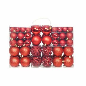 Shumee Božično novoletne kroglice 100-delni komplet 6 cm rdeče