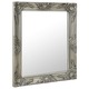 Stensko ogledalo v baročnem stilu 50x60 cm srebrno