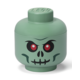 LEGO glava za shranjevanje (velikost S) - okostnjak zelene barve