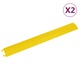 vidaXL Pohodna zaščita za kable 2 kosa 98,5 cm črne barve