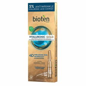 Bioten Polnilne koncentrirane ampule Hyaluronic Gold (Replumping Anti-Wrinkle Ampoules) 7 x 1