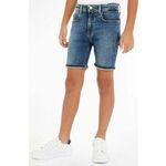 Otroške kratke hlače iz jeansa Calvin Klein Jeans mornarsko modra barva - mornarsko modra. Otroški kratke hlače iz kolekcije Calvin Klein Jeans. Model izdelan iz jeansa.