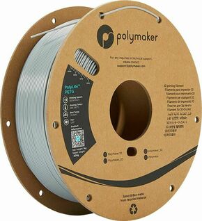 Polymaker PolyLite PETG siva