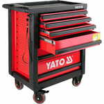 YATO Mobilna delavnica omarica 6 rdeči predali