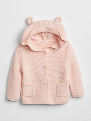 GAP roza dětský pulover s oušky