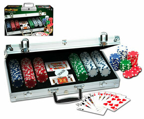 WEBHIDDENBRAND Velik poker set v kovinskem kovčku