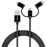 Yenkee BK kabel USB / 3v1 / 1 m, YCU 400