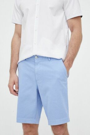 Kratke hlače BOSS moški - modra. Kratke hlače iz kolekcije BOSS. Model izdelan iz tanke