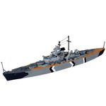 REVELL Model vojaške ladje 1:1200 Bismarck 05802