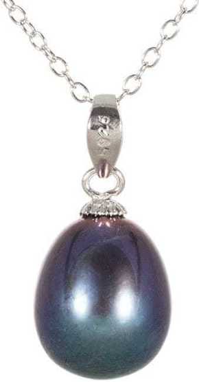 JwL Luxury Pearls Obesek iz pravega modrega bisera JL0439 srebro 925/1000