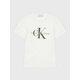 Calvin Klein Jeans Majica Monogram Logo IU0IU00267 Bela Regular Fit