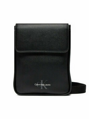 Calvin Klein Jeans Torbica za okrog pasu Monogram Soft Phone Cb K50K512439 Črna