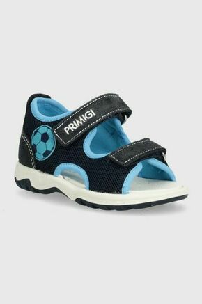 Otroški sandali Primigi - modra. Otroški sandali iz kolekcije Primigi. Model je izdelan iz kombinacije semiš usnja in tekstilnega materiala. Model z gumijastim podplatom