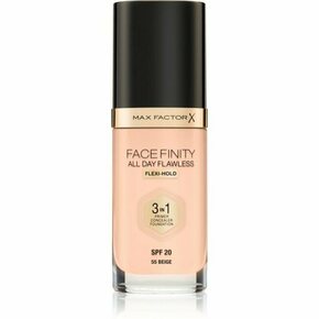 Max Factor Facefinity All Day Flawless SPF20 tekoča podlaga z uv zaščito 30 ml Odtenek n55 beige