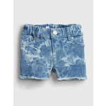 Gap Otroške Kratke hlače elasticized pull-on tie-dye denim shortie shorts wi 18-24M