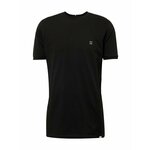 Bombažna kratka majica Les Deux črna barva - črna. Kratka majica iz kolekcije Les Deux, izdelana iz tanke, rahlo elastične pletenine. Model iz visokokakovostnega in trajnostnega materiala.