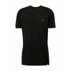 Bombažna kratka majica Les Deux črna barva - črna. Kratka majica iz kolekcije Les Deux, izdelana iz tanke, rahlo elastične pletenine. Model iz visokokakovostnega in trajnostnega materiala.