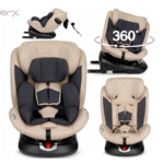 Otroški avtosedež, ISOFIX, TOP TETHER, 360- rotacija, nastavljiva MoMi EMI, bež