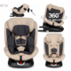 Otroški avtosedež, ISOFIX, TOP TETHER, 360- rotacija, nastavljiva MoMi EMI, bež