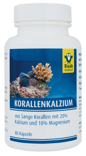 Raab Vitalfood GmbH Koralni kalcij kapsule - 80 kapsul