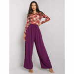 RUE PARIS Lareen RUE PARIS ženske hlače vijolična RO-SP-8012.91P_374769 M