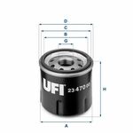UFI 23.470.00 OLJNI FILTER