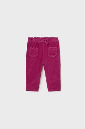 Otroške hlače Mayoral vijolična barva - vijolična. Otroški hlače iz kolekcije Mayoral. Model izdelan iz udobne pletenine.