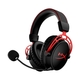 HyperX Cloud Alpha Wireless gaming slušalke, brezžične, črna/črno-rdeča, 103dB/mW, mikrofon