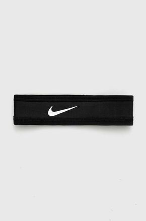 Naglavni trak Nike črna barva - črna. Trak iz kolekcije Nike. Model izdelan iz materiala