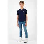 BOSS otroški t-shirt 110-152 cm - mornarsko modra. T-shirt iz kolekcije BOSS. Model izdelan iz enobarvne pletenine.
