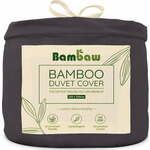 Bambaw Prevleka za odejo iz bambusa 200x200 cm - Charcoal