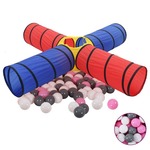 Otroški tunel za igranje z 250 žogicami pisane barve